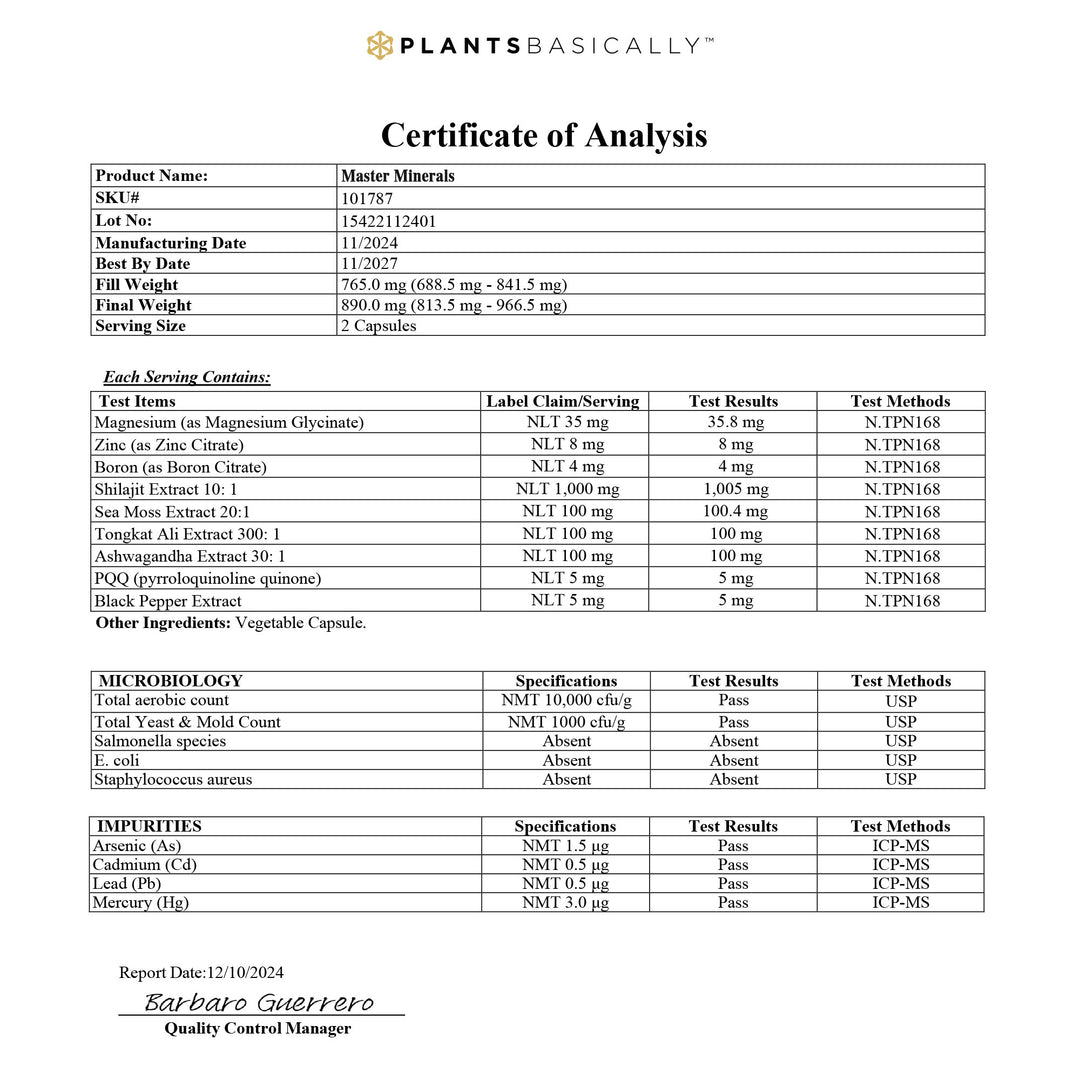 Master Minerals