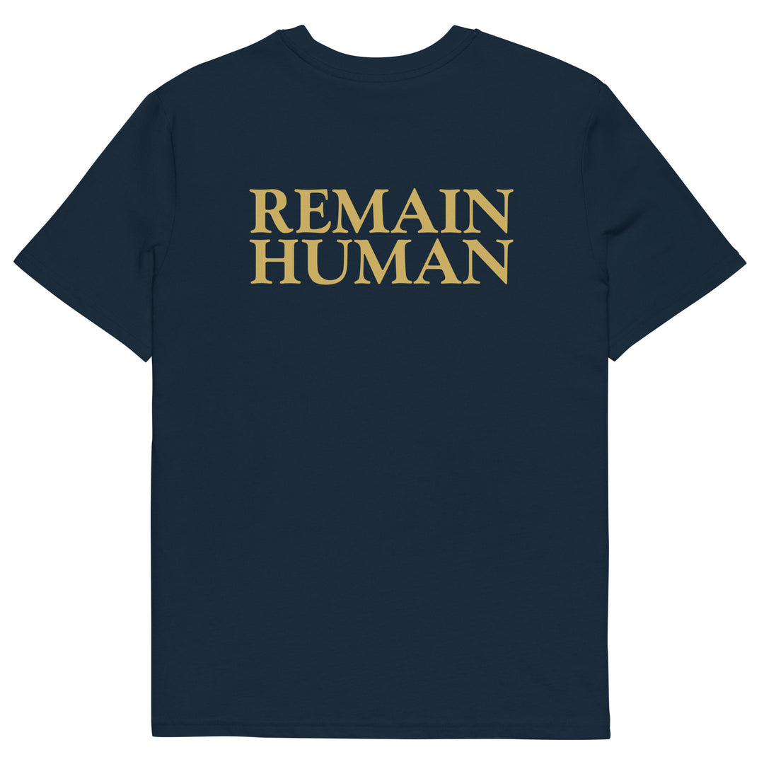Remain Human Tee Gold